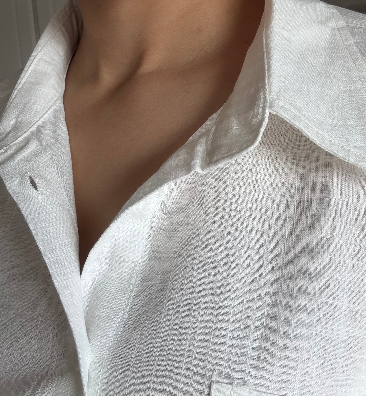 CHEMISE EN LIN BLANC