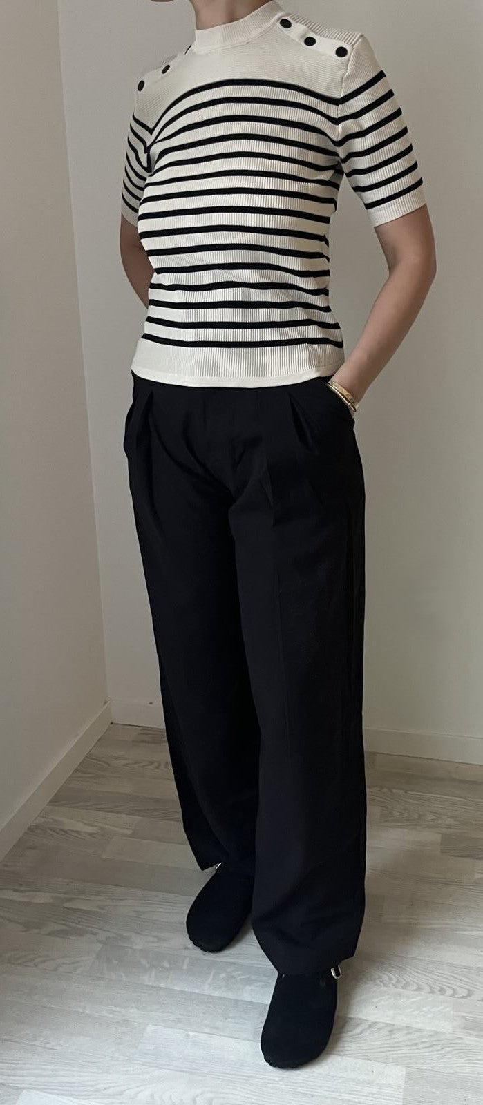 PANTALON NOIR FLUIDE ZOE