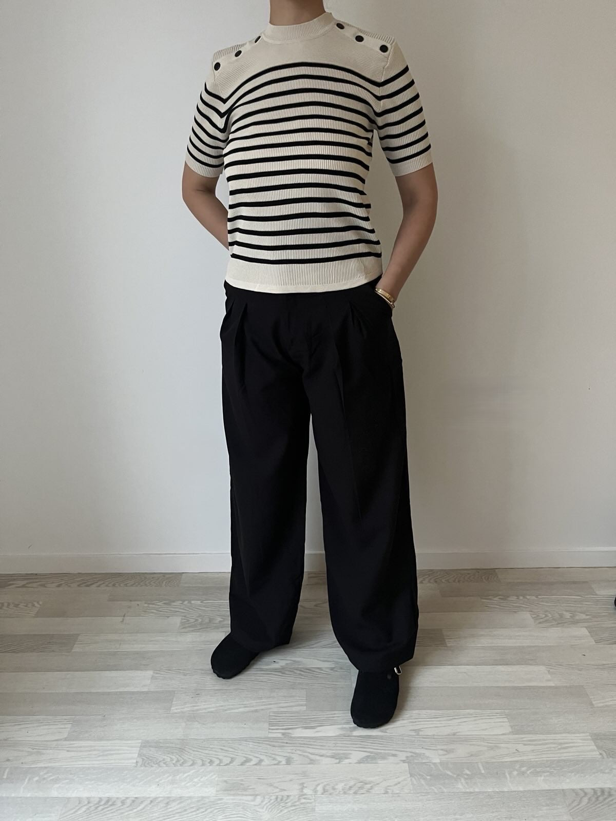 PANTALON NOIR FLUIDE ZOE